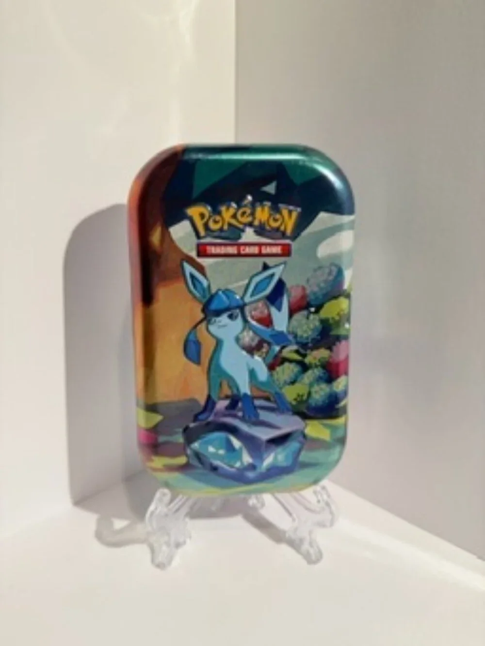 Pokémon TCG 2025 EMPTY Prismatic Evolution Glaceon Tin!!